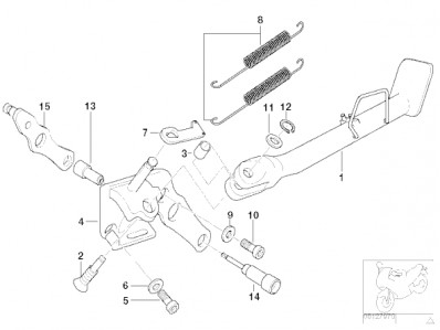 Pata de cabra Bmw R850 r 2003 - 2009