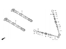 Arbol de levas escape Honda Cbr 600 1991-1996