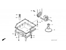 Tapa carter inferior Honda Cbr 600 1991-1996