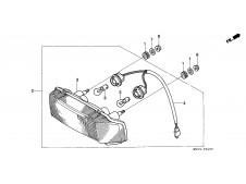 Piloto trasero Honda Cbr 600 1991-1996