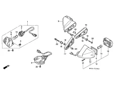 Intermitente trasero izquierdo Honda Cbr 600 1991-1996
