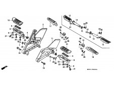 Soporte estribera delantero izquierdo Honda Cbr 600 1991-1996