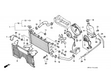 Radiador agua Honda Cbr 600 1991-1996