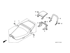 Gomas asidero colin Honda Cbr 600 1991-1996