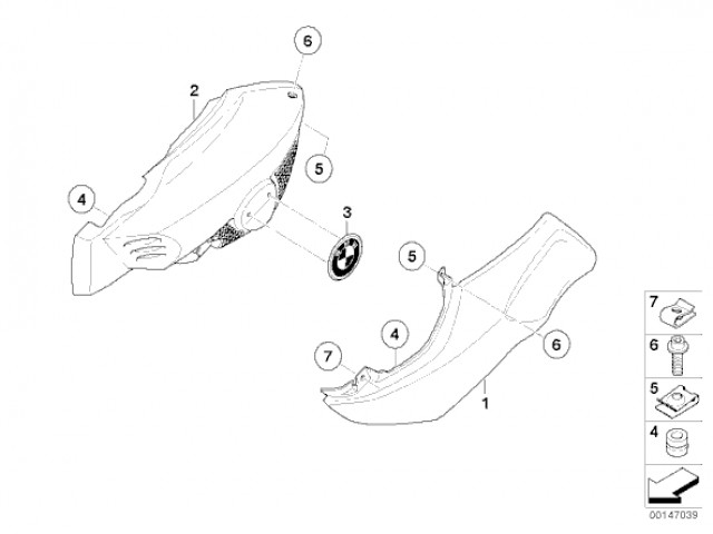 Aireador izquierdo Bmw K1200 r 2004 - 2008