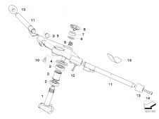 Semimanillar izquierdo Bmw K1200 r 2004 - 2008