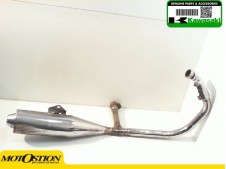 Escape completo derecho con desperfecto KAWASAKI VULCAN 500 1989-1995  despiece de moto