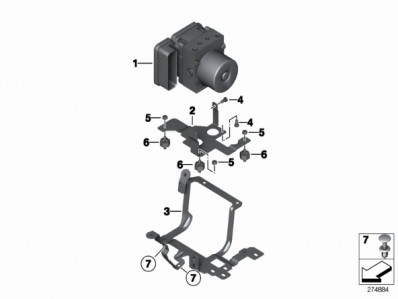 Unidad de mando abs Bmw K1200 r 2004 - 2008