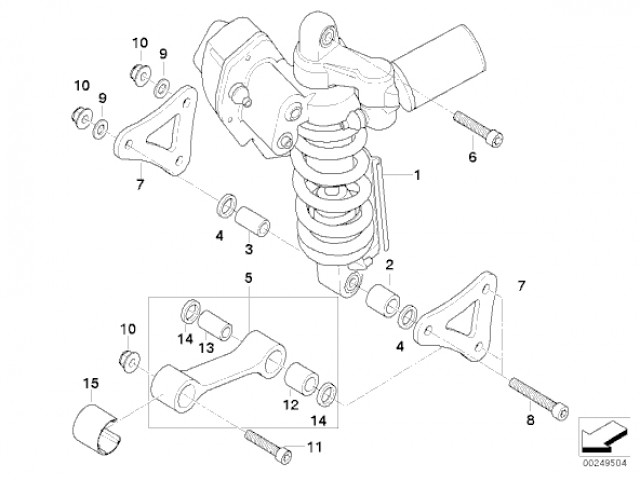 Bieletas Bmw K1200 r 2004 - 2008