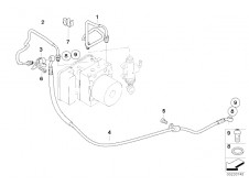 Latiguillo freno trasero Bmw K1200 r 2004 - 2008