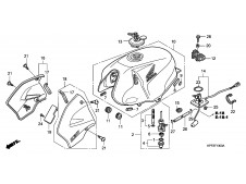 Aireador izquierdo modelo 2 Honda Cbf 250 2004-2008