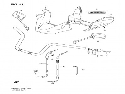 Cable acelerador Suzuki Burgman 400 2007-2013