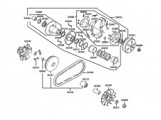 Correa  Kymco Super dink 125 2009-2012
