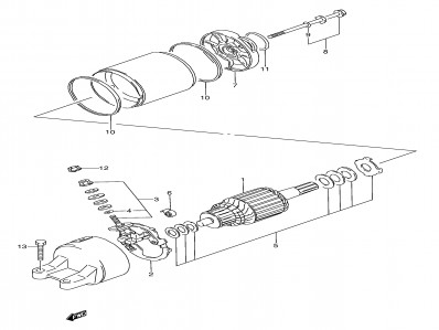Motor arranque Suzuki Gsx 600 f 1991 - 1994