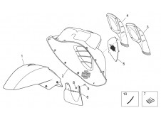 Aireador derecho Aprilia Arrecife 125 2003-2004