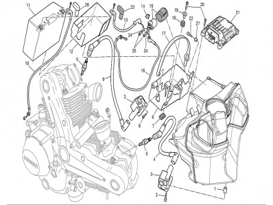 Relé arranque Ducati Monster 696 2008-2011