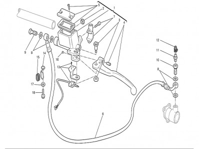 Maneta embrague Ducati Monster 696 2008-2011