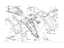 Aleta porta matrícula Ducati Monster 696 2008-2011