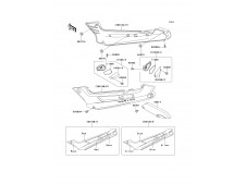 Intermitente trasero derecho carenado Kawasaki Zzr 250 1990-2004