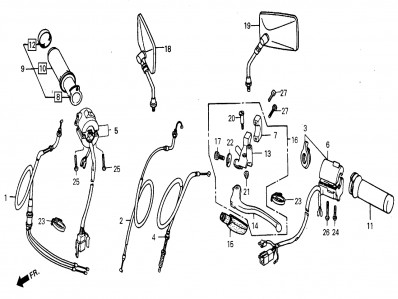 Caña acelerador plastico Daelim Daystar 125 2004-2006