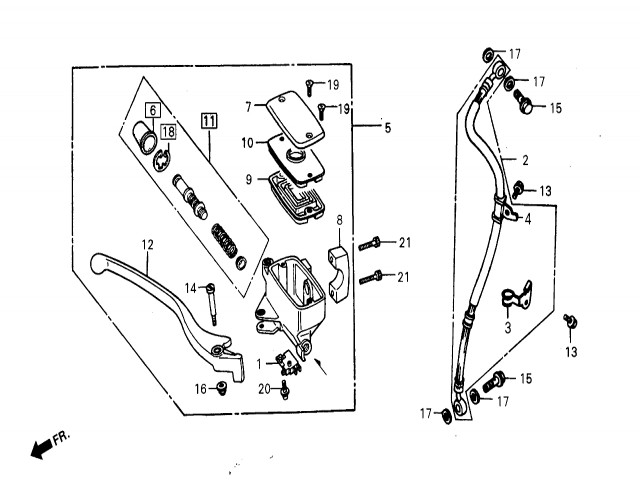 Bomba freno delantero Daelim Daystar 125 2004-2006