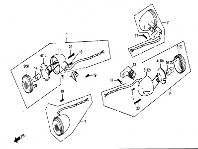 Intermitente trasero izquierdo Daelim Daystar 125 2004-2006