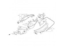 Embellecedor bajo asiento Daelim S five 50 2001 - 2007