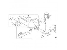 Embellecedor silencioso  Daelim S five 50 2001 - 2007