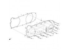 Motor, tapa embrague Daelim S five 50 2001 - 2007