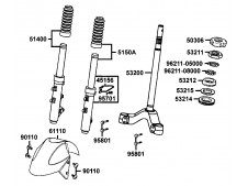Horquilla completa Kymco Grand dink 125 2004-2005