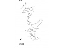 Carenado superior Suzuki Burgman 125 2007-2009