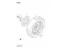 Rueda trasera 12 Suzuki Burgman 125 2007-2009	