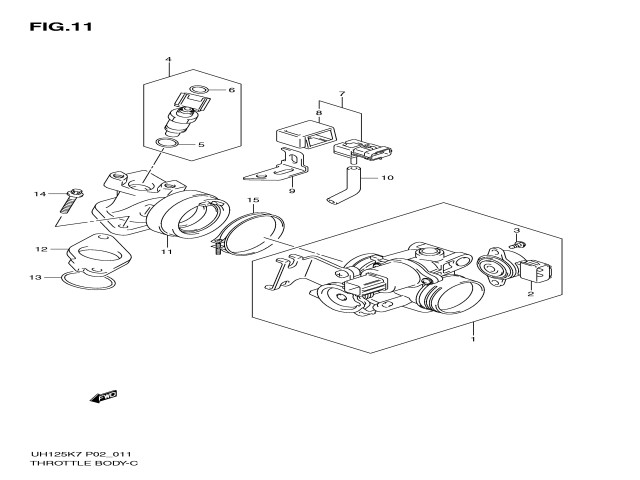Batería inyectores Suzuki Burgman 125 2007-2009