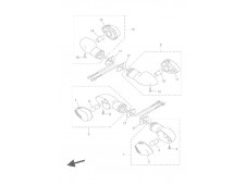 Intermitente delantero izquierdo classic Yamaha Ybr 125 2010 - 2014