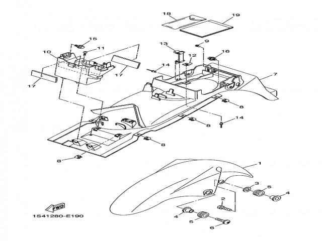 Caja batería Yamaha Ybr 250 2007 - 2012