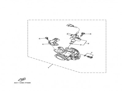  valvula gasolina solenoide Yamaha Ybr 250 2007 - 2012