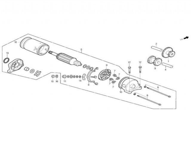 Motor arranque Daelim Daystar 125 2007 - 2009