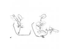 Piña luces izquierda Daelim Daystar 125 2007 - 2009