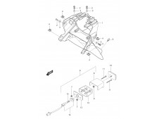 Aleta porta matricula Hyosung gt 125 2005 - 2008