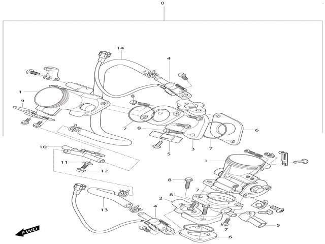 Toma de admision delantera Hyosung Gtr 250 2008-2009