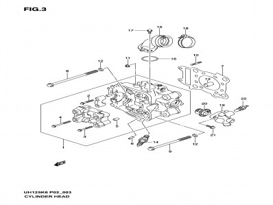 Toma de admision Suzuki Burgman 125 2003 - 2006