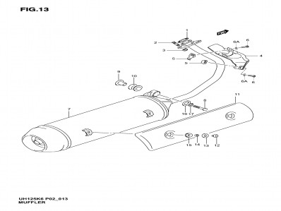 Escape completo Suzuki Burgman 125 2003 - 2006