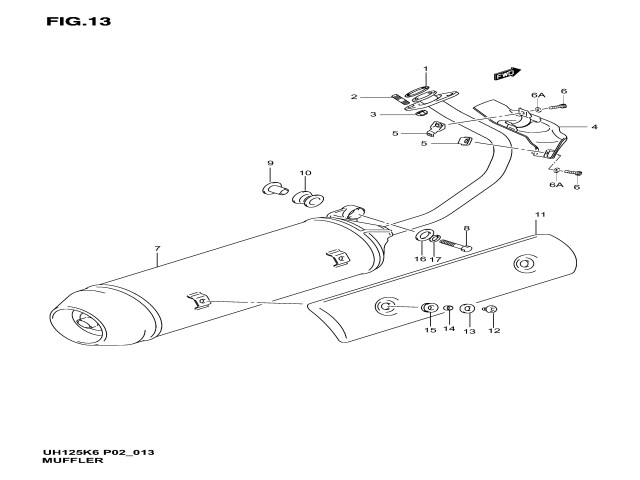 Escape completo Suzuki Burgman 125 2003 - 2006
