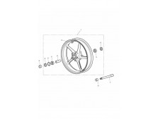 Eje rueda delantera Triumph Daytona 675 2006-2010