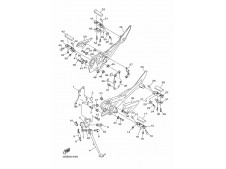 Estribera delantera derecha Yamaha Xj6 n - xj6 s - xj6 f 2009 - 2015