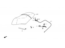 Cable cerradura de asiento Daelim Ns 125 1999-2002