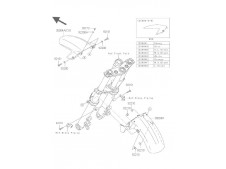 Aleta delantera Kawasaki Er6 f 650 cc 2009 - 2011