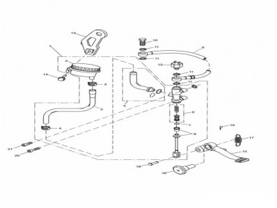 Pedal freno trasero Triumph St 955 1999 - 2001