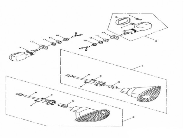 Intermitente delantero derecho Triumph St 955 1999 - 2001