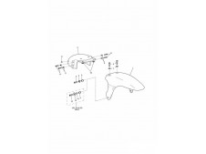 Aleta delantera parte trasera Triumph St 955 1999 - 2001